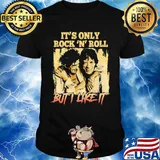 Mick jagger and keith richards it's only rock n roll but i like it signature shirt