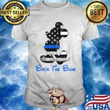 Mickey mouse back the blue american flag independence day shirt