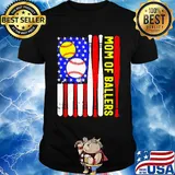 Mom of ballers American flag veteran Independence Day shirt