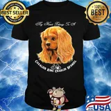 My heart belongs to a cavalier king charles spaniel dog shirt
