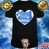 Nestle logo heart diamond shirt