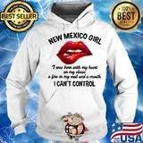 New Mexico Girl I Can't Control Lips Red Shirt Hoodie