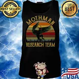Official Mothman Research Team Vintage Retro Shirt Tank top