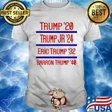 Official Trump '20 Trump Jr '24 Eric Trump '32 Barron Trump '40 Shirt