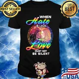 Official When Hate Is Loud Love Must Not Be Silent Shirt