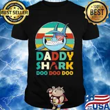 Oklahoma city thunder daddy shark doo doo doo vintage shirt