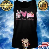 Peace love pink floyd diamond s Tank top