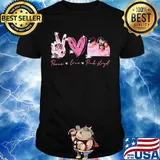 Peace love pink floyd diamond shirt