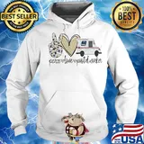 Peace love postal worker diamond s Hoodie