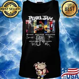 Pearl jam band members signatures logo s Tank top