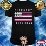 Pharmacy technician american flag shirt