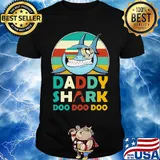 Pittsburgh penguins daddy shark doo doo doo vintage shirt