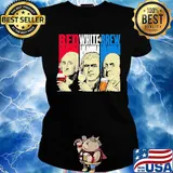 Red White Brew Cup French Flag George Washington Thomas Jefferson Benjamin Franklin Shirt Ladies tee