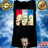 Red White Brew Cup French Flag George Washington Thomas Jefferson Benjamin Franklin Shirt Tank top
