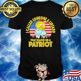Simpson i called someone a libtard that makes me a patriot american flag independence day vintage retro shirt