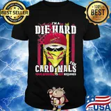 Skull i'm a die hard fan st. louis cardinals your approval is not required american flag independence day shirt