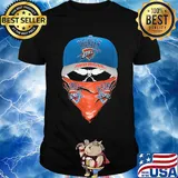 Skull mask oklahoma city thunder basketball shirt