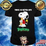 Snoopy and woodstock things go better with tropicana shirt