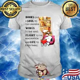 Snoopy books give a soul to the universe wings to the mind flight to the imagination and life to everything sofa shirt
