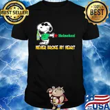 Snoopy heineken beer never broke my heart shirt