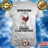 Snoopy hug texas roadhouse heart operation enduring clusterfuck shirt