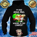 Snoopy i'm done adulting where is my camper fire s Hoodie