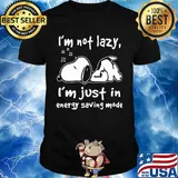 Snoopy i'm not lazy i'm just in energy saving mode shirt