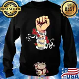 Stand Up Speak Up Persist Repeat Rose Hand Black Lives Matter Shirt Sweater