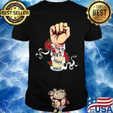 Stand Up Speak Up Persist Repeat Rose Hand Black Lives Matter Shirt