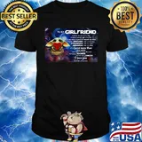 Star wars baby yoda hug heart to my girlfriend I love you shirt