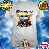 Star wars baby yoda mask hug primerica shirt