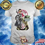 Star wars darth vader and baby yoda boston red sox shirt