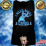 Stitch i need more carbs diabetes awareness s Tank top