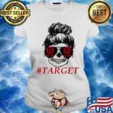 Sugar skull girl target logo s Ladies tee