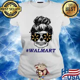 Sugar skull girl walmart logo s Ladies tee