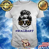 Sugar skull girl walmart logo shirt