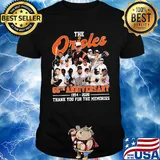 The baltimore orioles 66th anniversary 1954 2020 thank you for the memories shirt