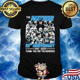The carolina panthers 25th anniversary 1995 2020 thank you for the memories shirt