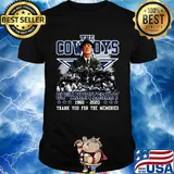 The cowboys 60th anniversary 1960 2020 thank you for the memories stars shirt