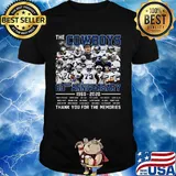 The dallas cowboys 60th anniversary 1960 2020 thank you for the memories stars shirt