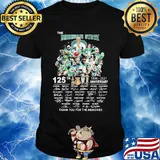The Michigan state spartans football 125th anniversary 1896 2021 thank you for the memories signatures shirt