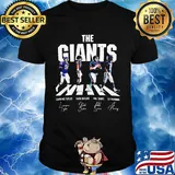 The new york giants football team abbey road signatures shirt
