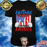 This awesome patriot belongs to american flag independence day shirt