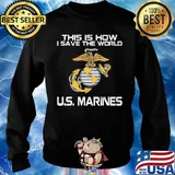 This is now I save the world U.S. Marines s Sweater