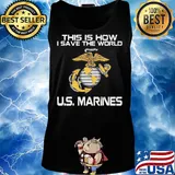 This is now I save the world U.S. Marines s Tank top