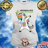 Unicorn wear mask herbalife nutrition s Ladies tee