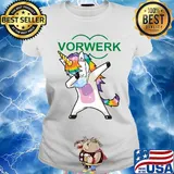 Unicorn wear mask vorwerk logo s Ladies tee