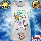Unicorn wear mask vorwerk logo s Tank top