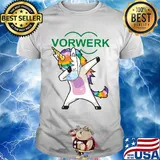 Unicorn wear mask vorwerk logo shirt