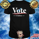 Vote it matters america line shirt